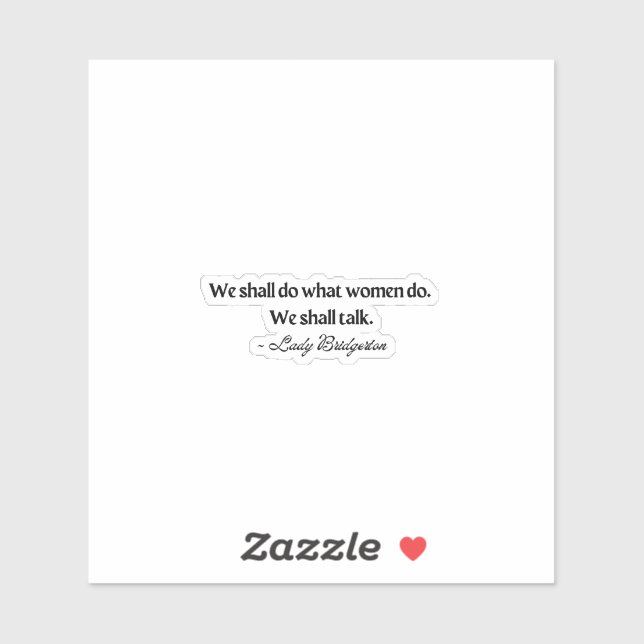 Adesivo Lady Bridgerton (Folha)