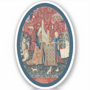 Adesivo Lady e Unicorn (Audição) vinil Sticker