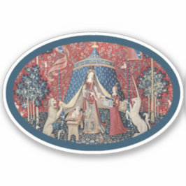 Adesivo Lady e Unicorn (um desejo) vinil Sticker