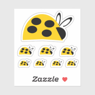 Adesivo Ladybug Amarelo-bonito