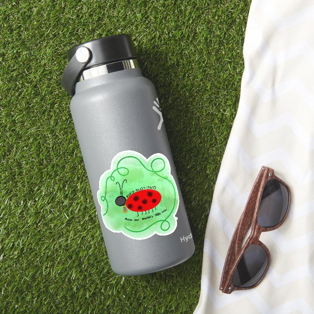 Adesivo Ladybug in Yiddish (HydroFlask Insitu)