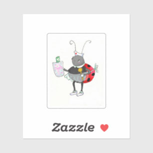 Adesivo Ladybug Nurse Sticker