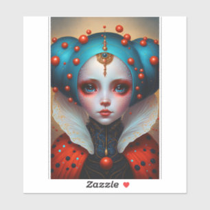 Adesivo Ladybug Queen Cute Fantasy Art