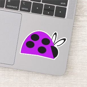 Adesivo Ladybug Roxo