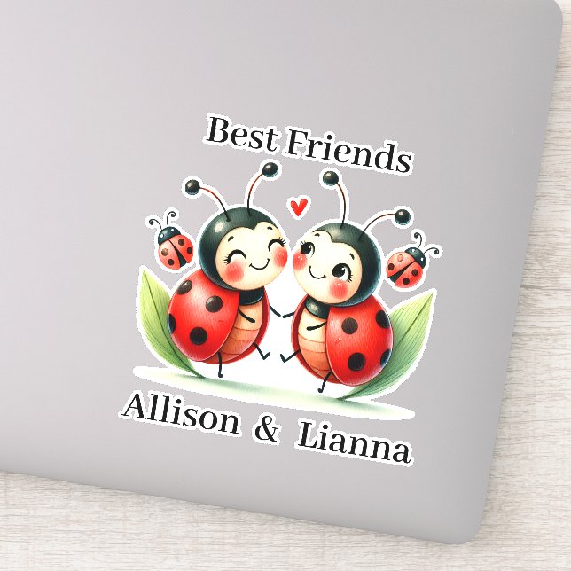 Adesivo Ladybugs Best Friends Sticker - Adorable Inseto De (Detalhe)