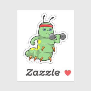 Adesivo Lagarta em Fortalecimento com Dumbbell