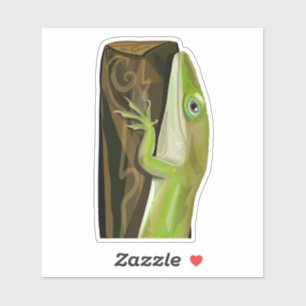 Adesivo Lagarto Anolis Verde