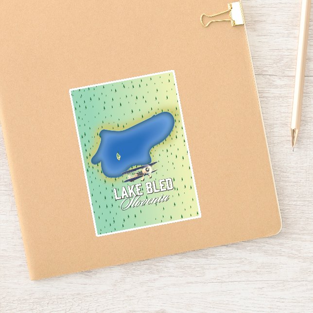 Adesivo Lago Bled Eslovênia (Notebook)
