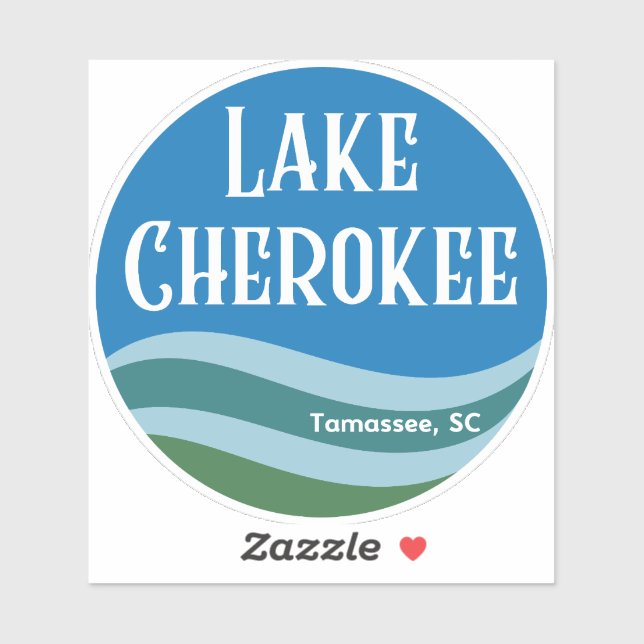 Adesivo Lago Cherokee Waves Sticker (Folha)