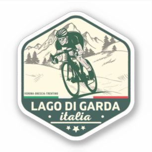 Adesivo lago di garda - lago garda passagem alpes italiano