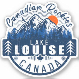 Adesivo Lago Louise Alberta Canada Viagem Ski Souvenirs
