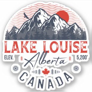 Adesivo Lago Louise Alberta Canada Viagem Ski Souvenirs