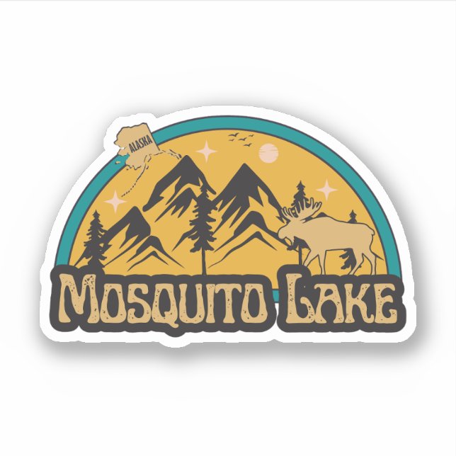 Adesivo Lago Mosquito, Alaska Sticker (Frente)