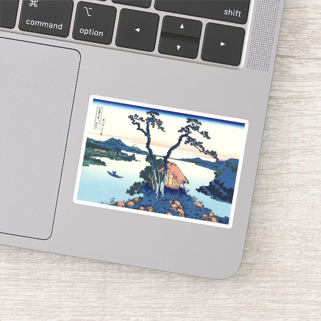 Adesivo Lago Suwa na província de Shinano (Detalhe)