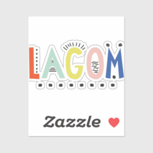 Adesivo Lagom Colors vinil Sticker