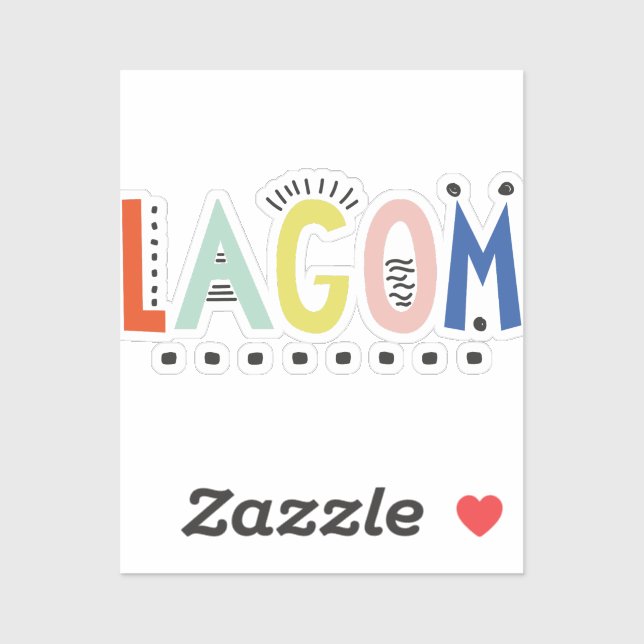 Adesivo Lagom Colors vinil Sticker (Folha)