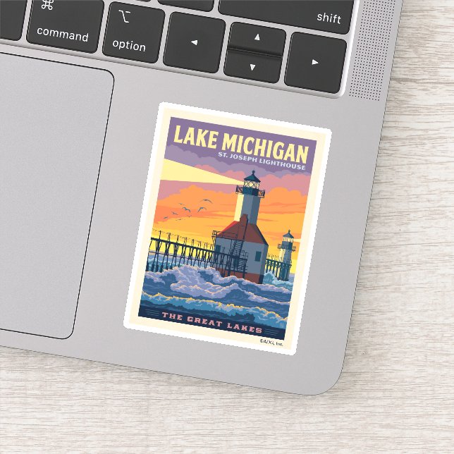 Adesivo Lagos excelente | Lago Michigan (Detalhe)