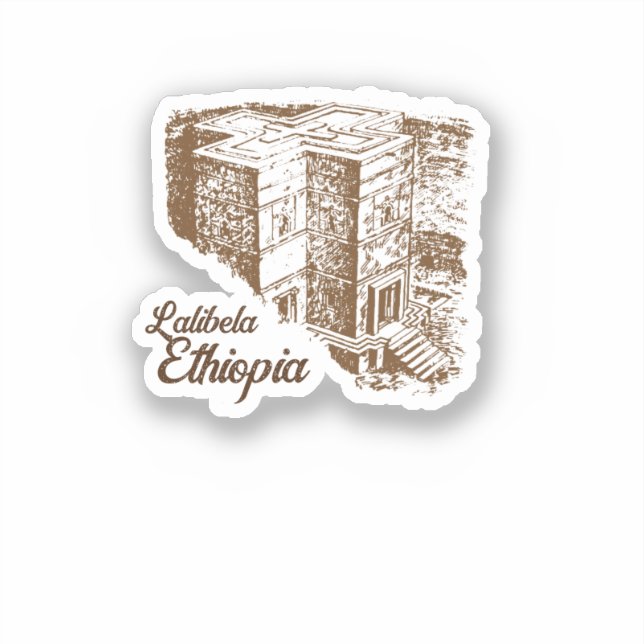 Adesivo Lalibela Etiópia Sticker (Frente)
