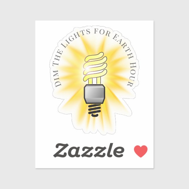 Adesivo Lâmpada Lâmpada Lâmpada Da Terra (Folha)