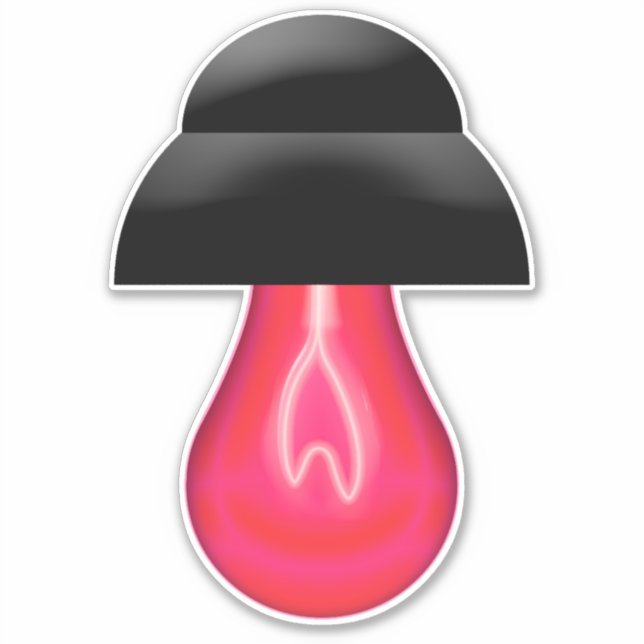 Adesivo Lâmpada vermelha (Frente)