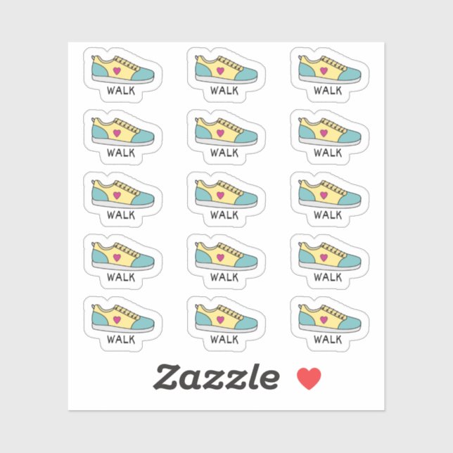 Adesivo Lançamento do Planejador Bujo do Walk Reminder (Folha)