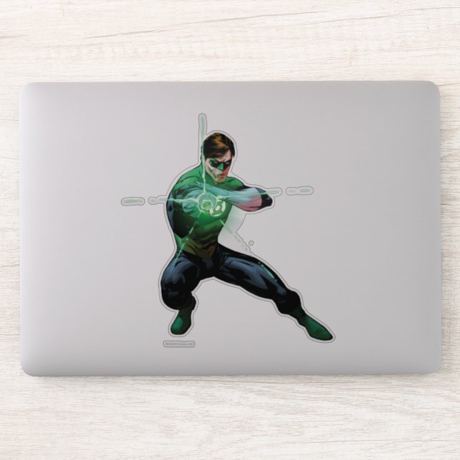 Adesivo Lanterna Verde e Anel Brilhante (Computador)