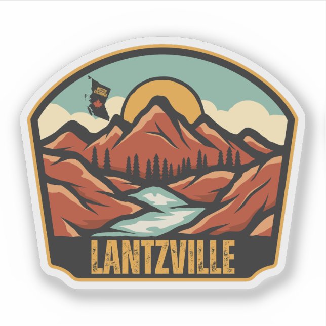 Adesivo Lantzville, Colúmbia Britânica (Frente)