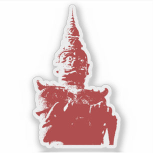 Adesivo Lao Giant Guardian .. Buddha Park, Vientiane, Laos