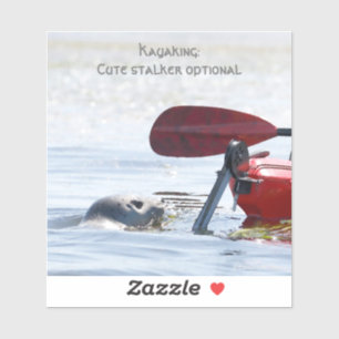Adesivo Laptop autocolante - Kayaker seguido de um selo cu