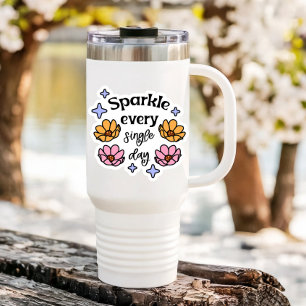 Adesivo Laptop de Afirmação de Cotação Sparkle   Autocolan