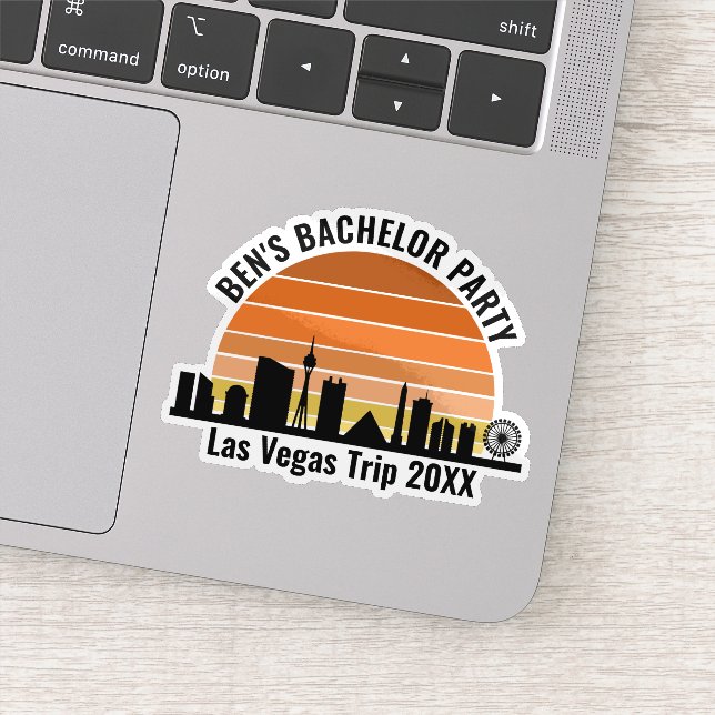 Adesivo Laptop de Férias Personalizadas Sunset da Las Vega (Detalhe)