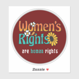 Adesivo Laptop de uma citação floral dos direitos humanos 