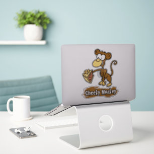 Adesivo Laptop Macaco Cheio