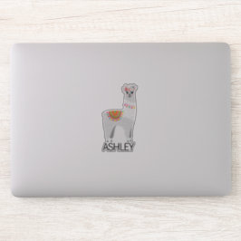 Adesivo Laptop Personalizado de Nome Llama