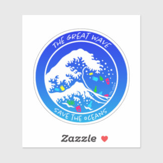 Adesivo laptop "Save the Oceans" Sticker (Blue)