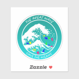 Adesivo laptop "Save the Oceans" Sticker (Verde)