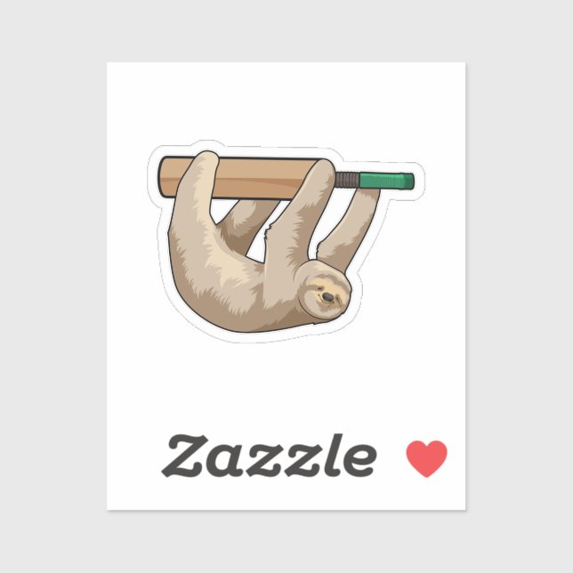 Adesivo Largura no Cricket com morcego de Cricket (Folha)