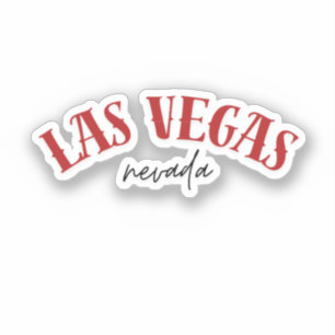 Adesivo Las Vegas Nevada Legal Vermelho