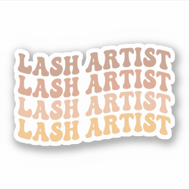 Adesivo Lash Artist, Lash Tech, Estheticista, Makeup Artis (Frente)
