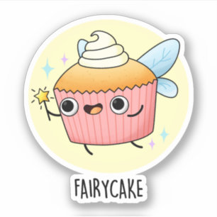 Adesivo Láteo, Peixe Funny Cupcake Pun