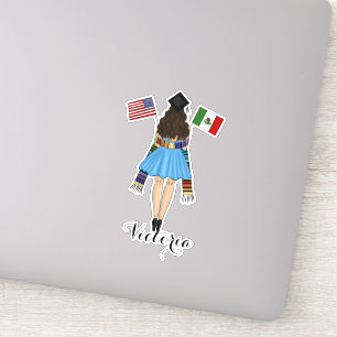 Adesivo Latina Serape México e América Flag