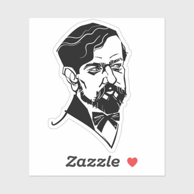 Adesivo laude Debussy (Folha)