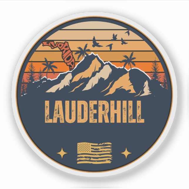 Adesivo Lauderhill, Flórida  (Frente)