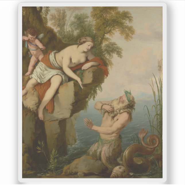 Adesivo Laurent de La Hyre - Glaucus e Scylla (Frente)