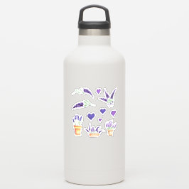 Adesivo Lave delicada Mínima da Proveniência de Aquarela C