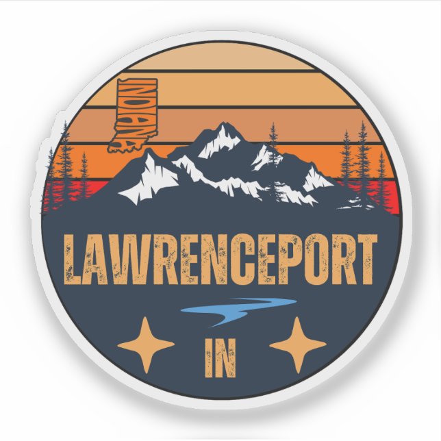 Adesivo Lawrenceport, Indiana (Frente)