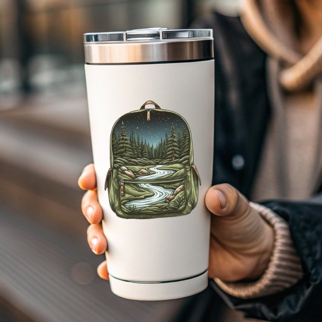 Adesivo Lazy River Backpack Sticker | Die-Cut Sticker (Backpack Lake Vinyl Sticker | Die-Cut Sticker)