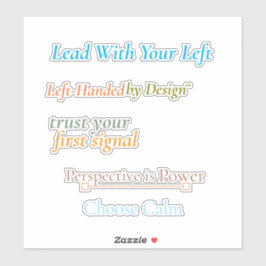 Adesivo Lead With Your Left Sticker Sheet