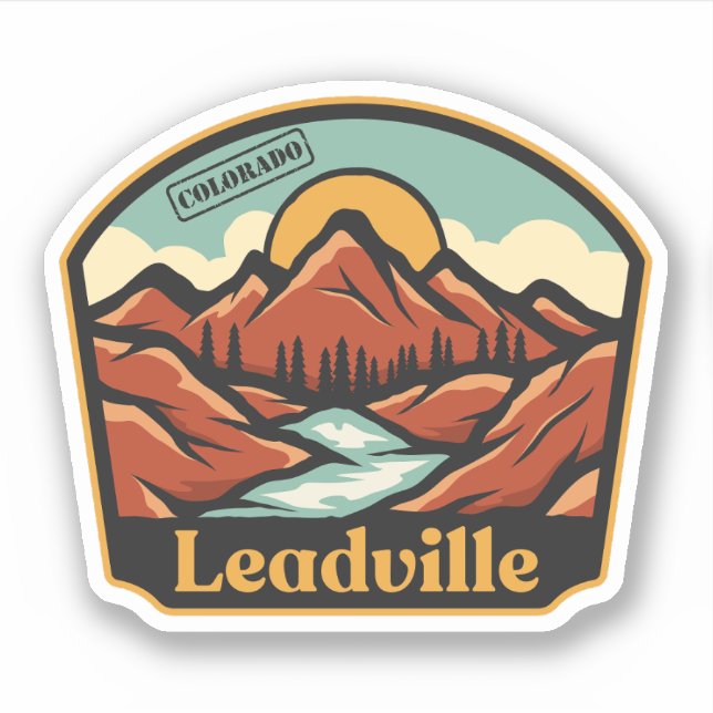 Adesivo Leadville, Colorado Sticker (Frente)