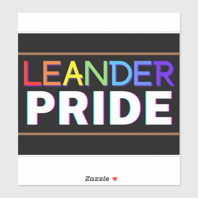 Adesivo Leander PRIDE vinil Sticker (Folha)